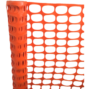 Expandable Orange Roadway Safety Fence
