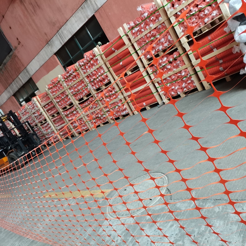PE orange weatherproof flexible plastic traffic road safety mesh fence for construction net